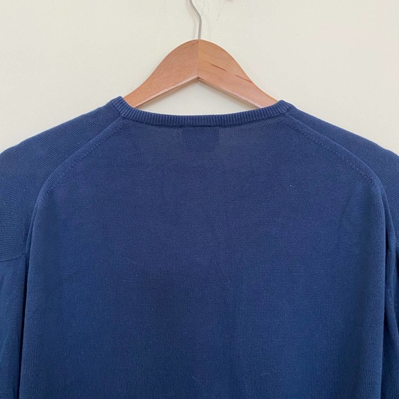 Lacoste Mens Cotton V Neck Sweater Made in France - Picture 5 of 8